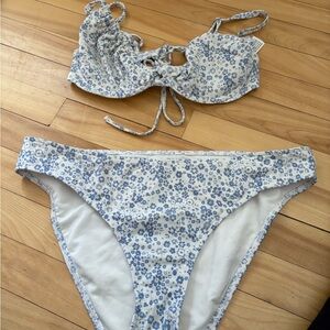 Hollister Blue and White bikini